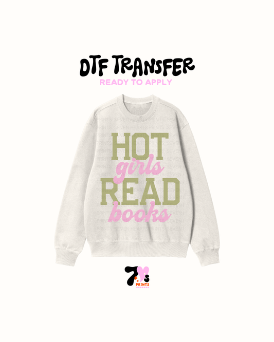 Hot girls read books- DTF Transfers