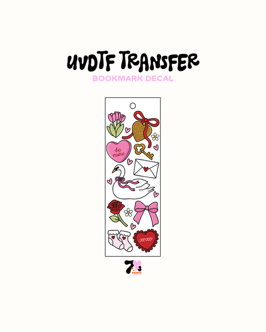 Coquette Vday - UVDTF Bookmark Decal