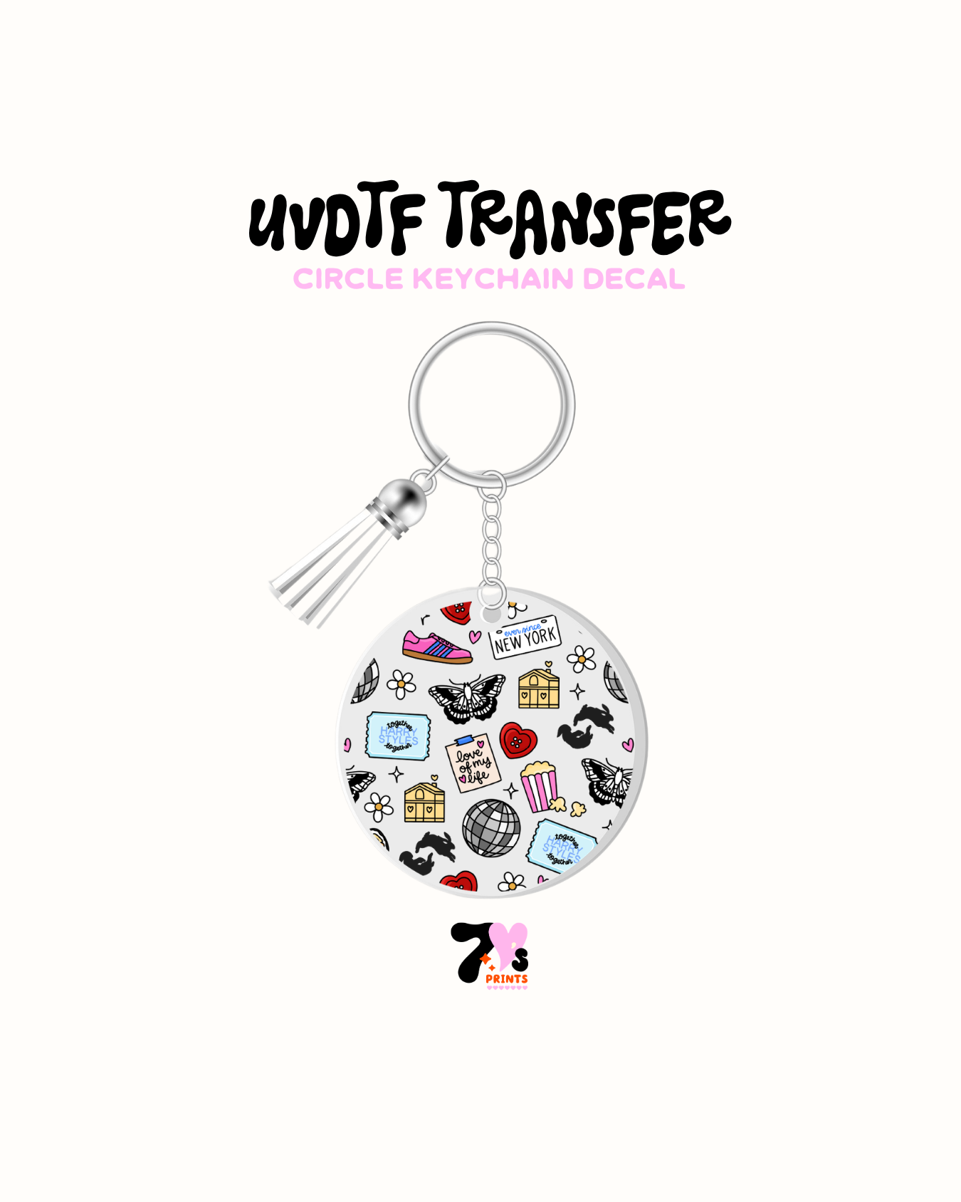 Style TR - Round Keychain Set of 5