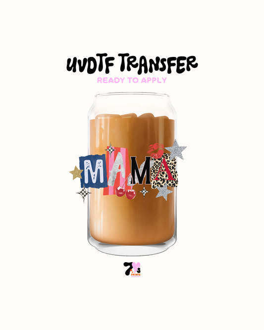 Retro MaMa Cherry  UVDTF Decal