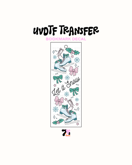 Let it snow - UVDTF Bookmark Decal