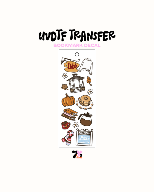 Lukes pancakes and coffee- UVDTF Bookmark Decal