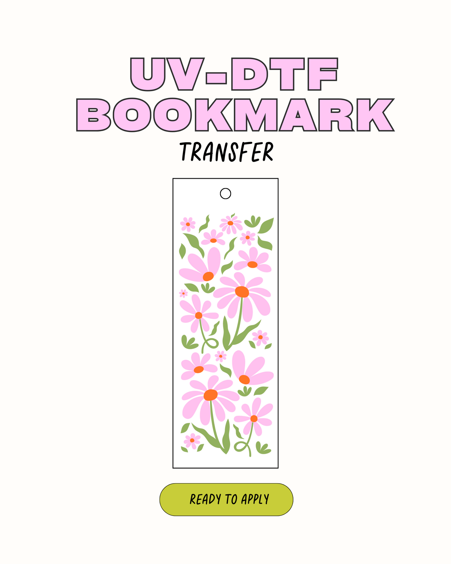 Garden Flower - UVDTF Bookmark Decal