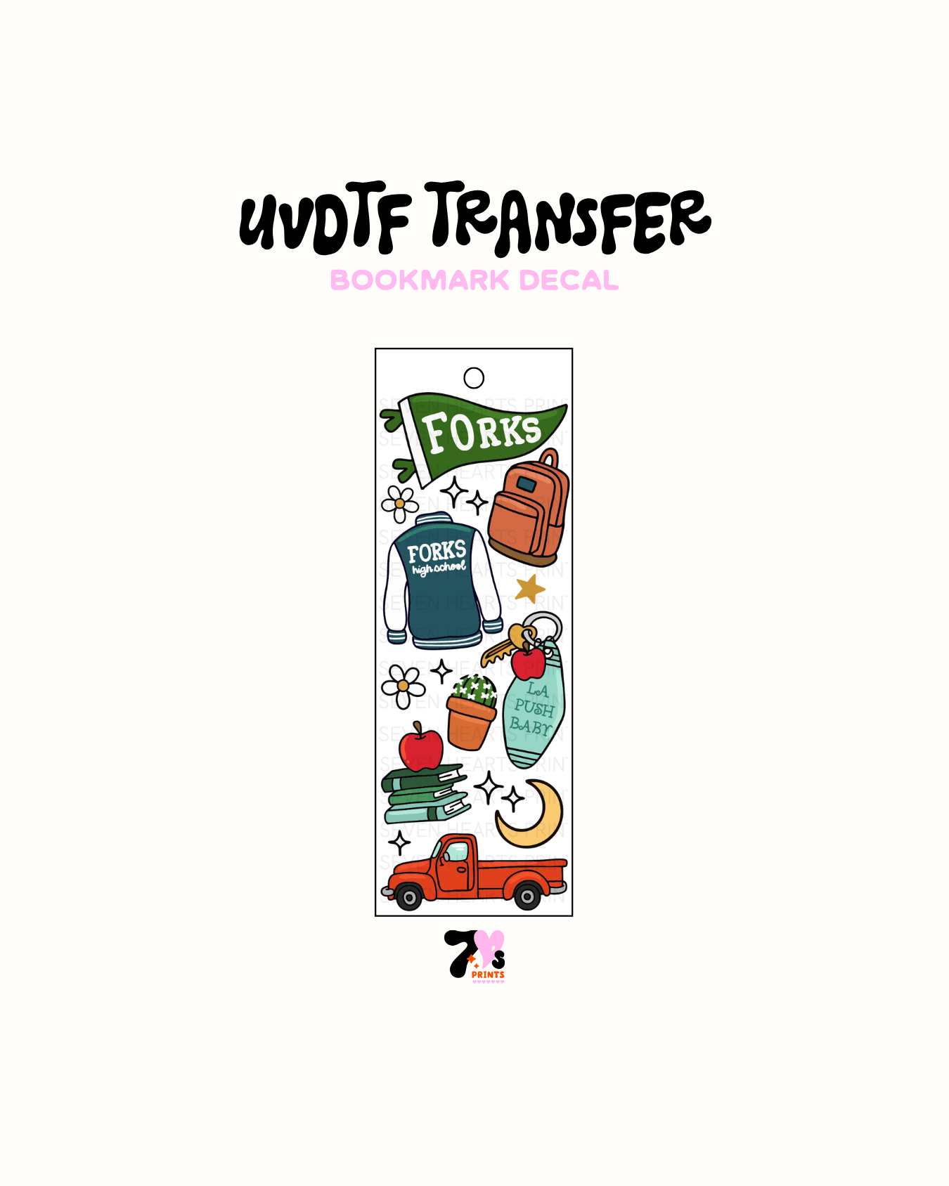 UVDTF Bookmark Decal #346