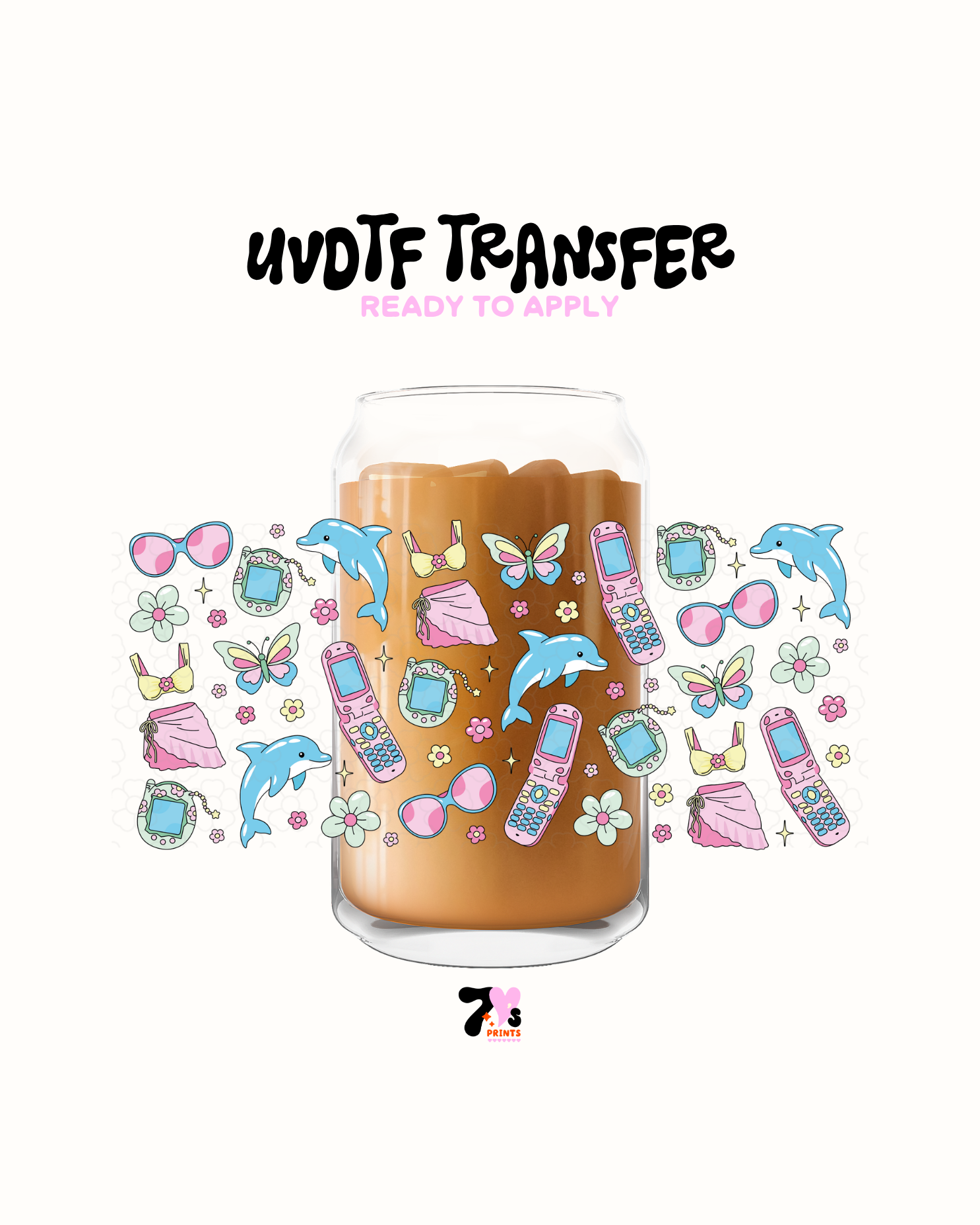 Dolphins and cell phones - UVDTF Wrap