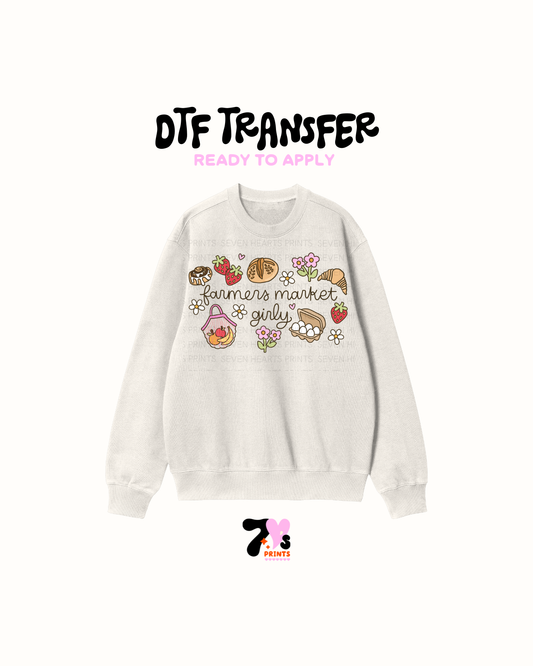 Farmers market girly - DTF Transfers