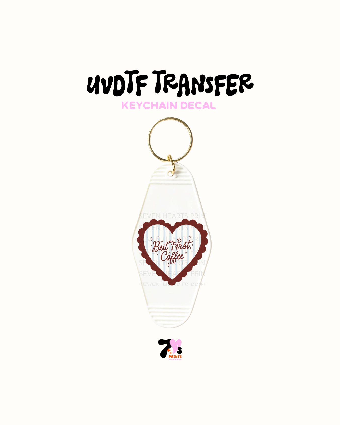 But First Coffee - UVDTF Keychain