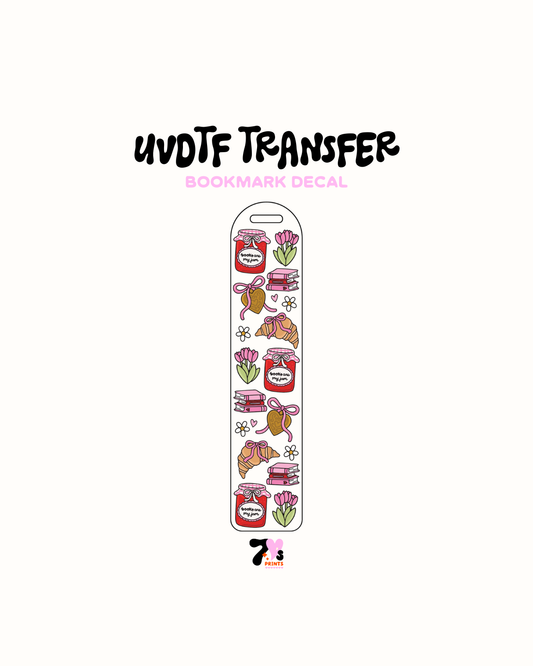 Books are my Jam - UVDTF Bookmark Decal