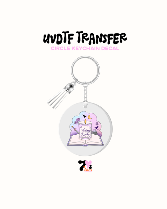 Fantasy Reader - Round Keychain Set of 5