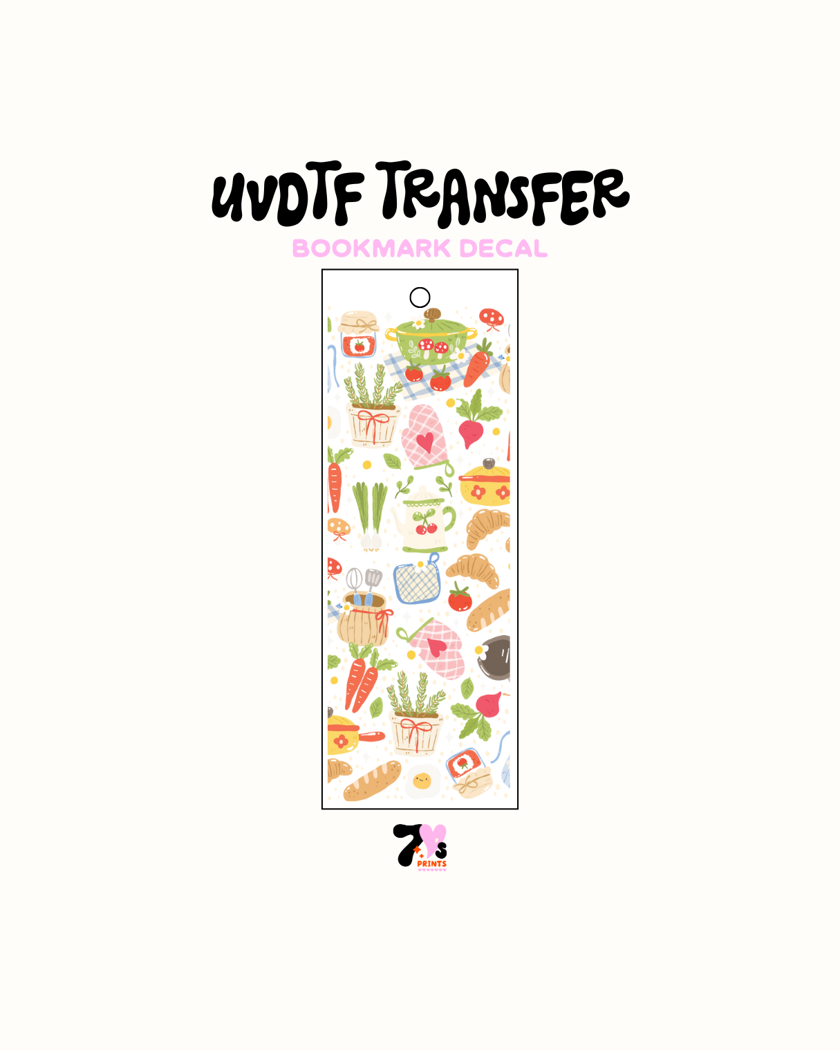 Cooking - UVDTF Bookmark Decal