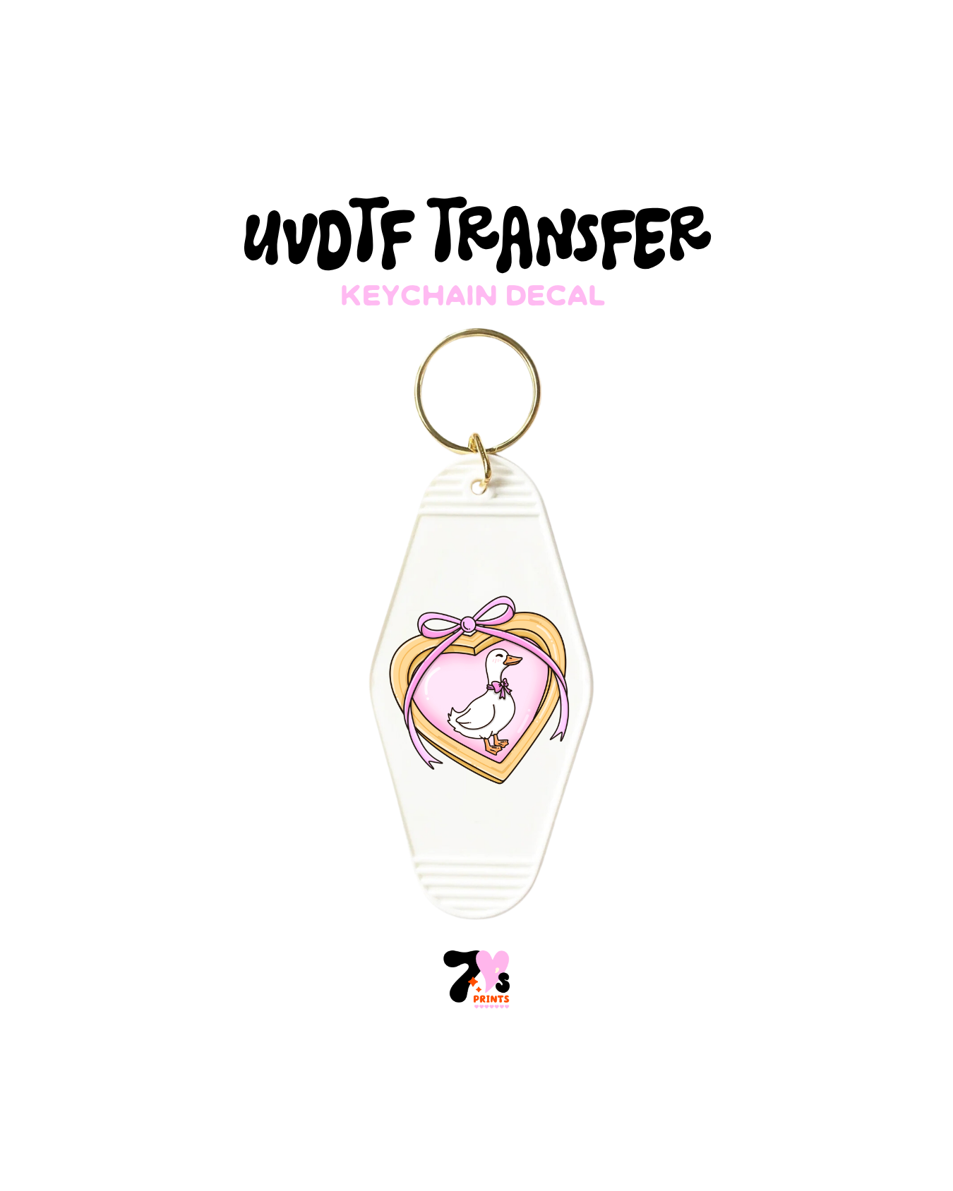 Frame goose - UVDTF Keychain