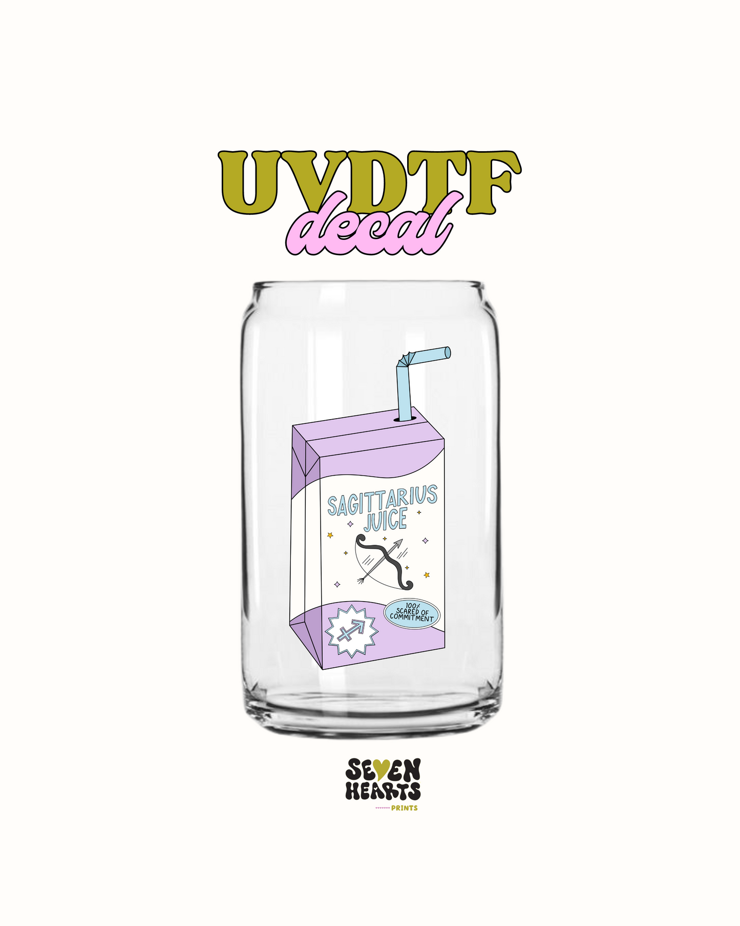 Zodiac sign Juice Box  - UVDTF