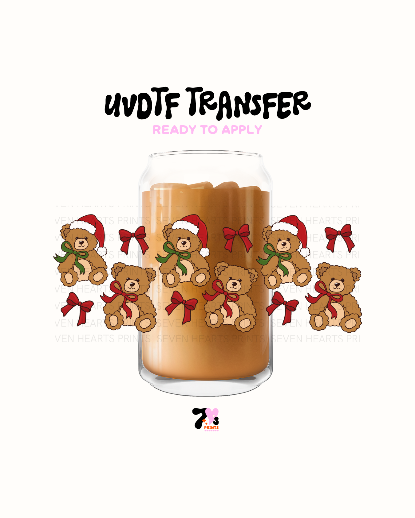 Xmas Bears .- UVDTF Wraps