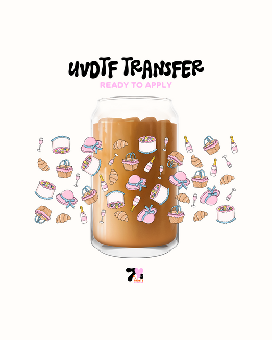Cakes and bread picnic - UVDTF Wrap