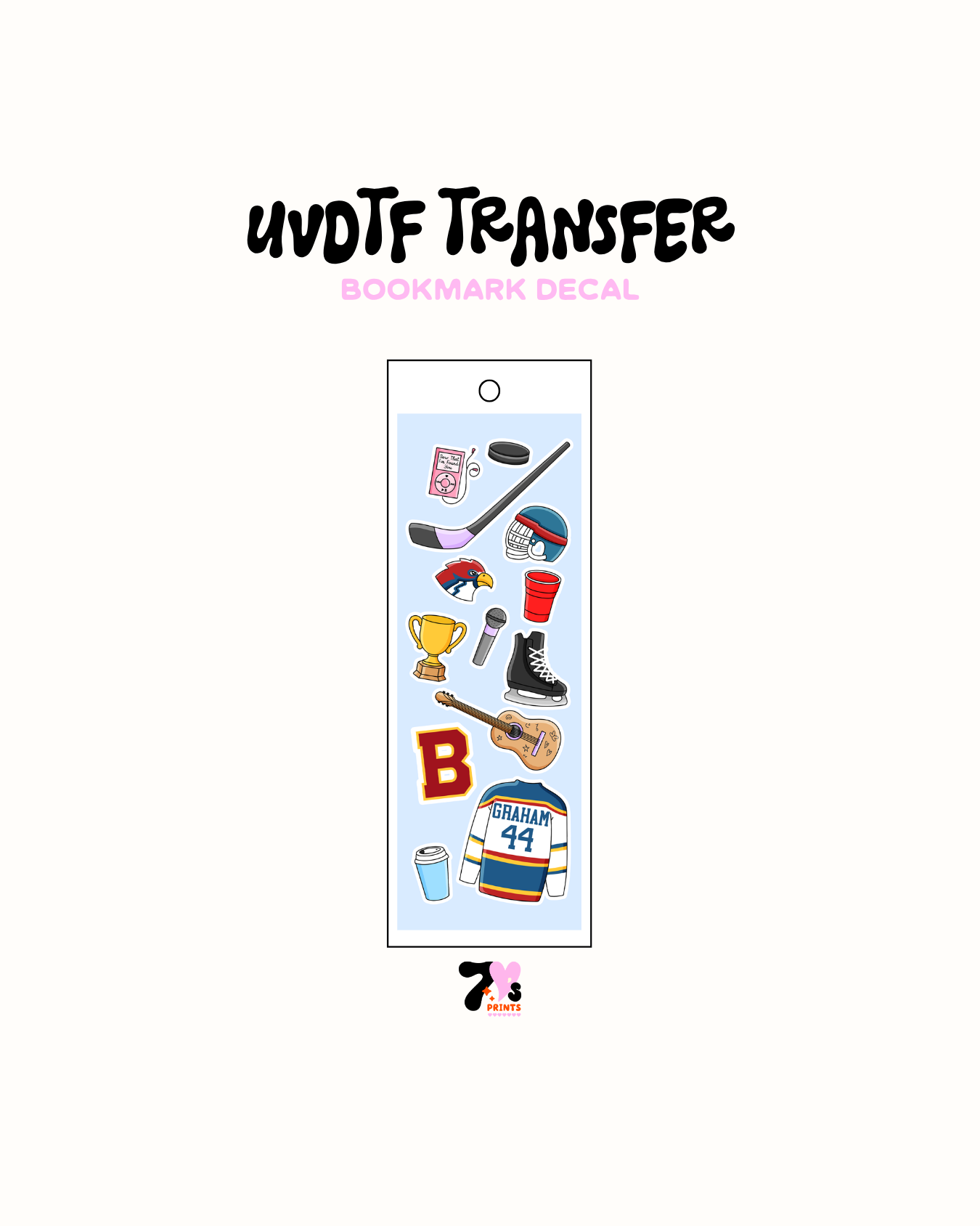 Campus Hocky Rmance (Solid) - UVDTF Bookmark Decal