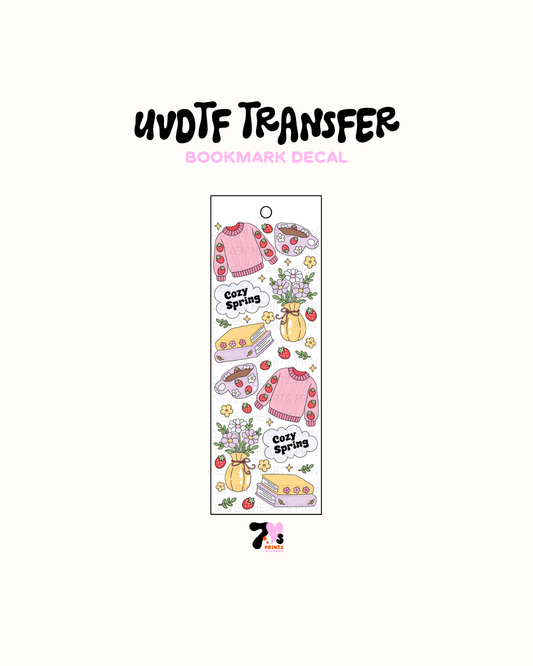 Cozy Springs - UVDTF Bookmark Decal