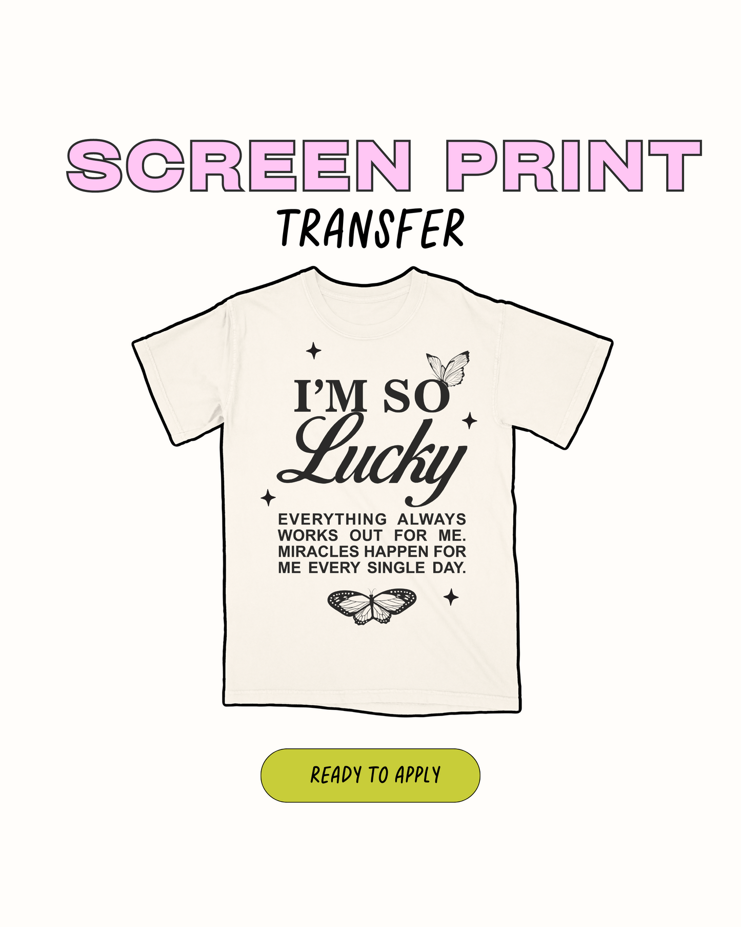 Im so Lucky - Screen print (RTS)