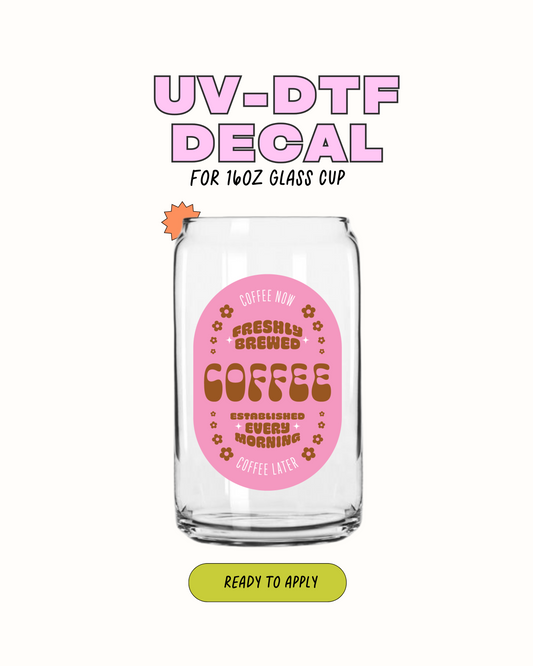 Iced Coffee Label - UVDTF