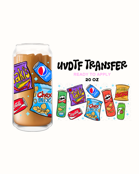 Snacks- UVDTF 20oz Cup Wrap