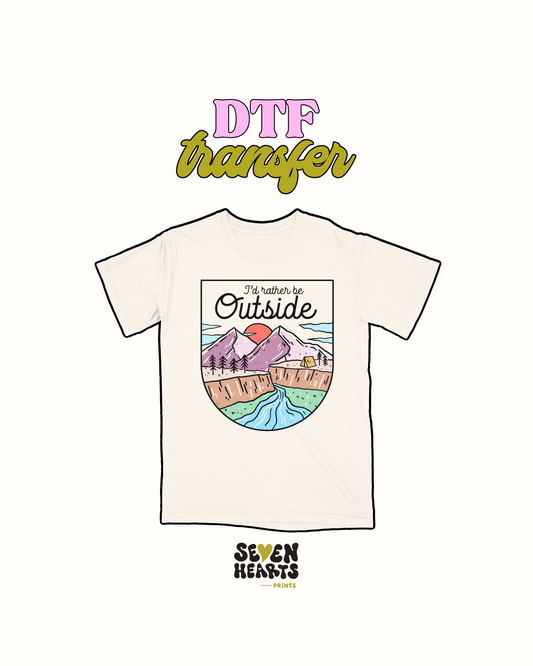 Go Outside - DTF Transfer