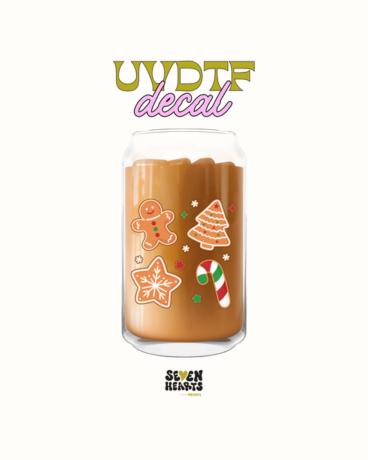 ginger bread and candy canes - UVDTF