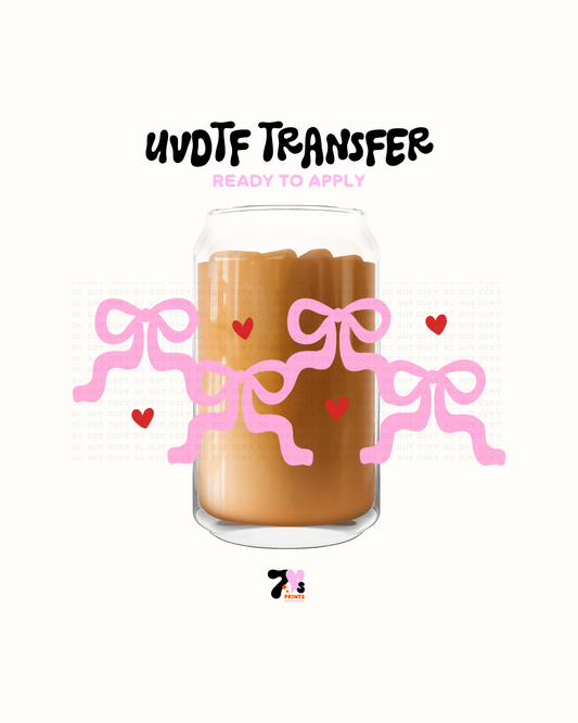 Bows and hearts - UVDTF Wrap