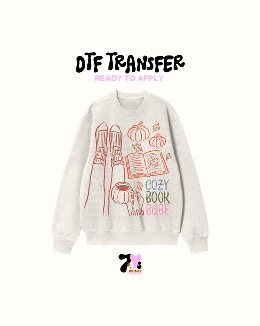 Cozy book babe - DTF Transfers