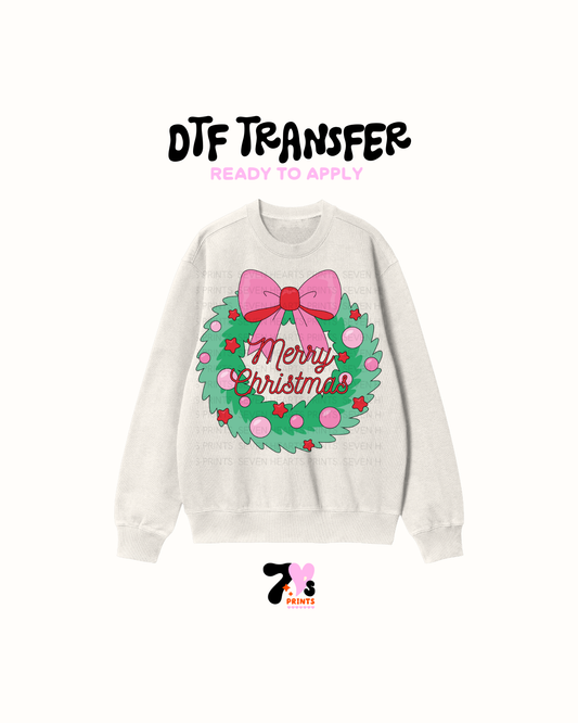 Merry xmas bows- DTF Transfers