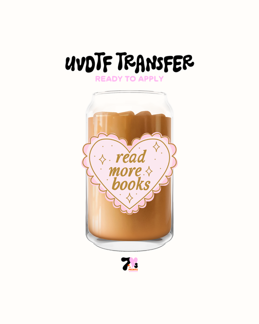 Read more books - UVDTF Decal