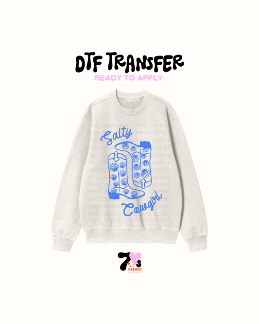 Salty Cowgirl - DTF Transfers