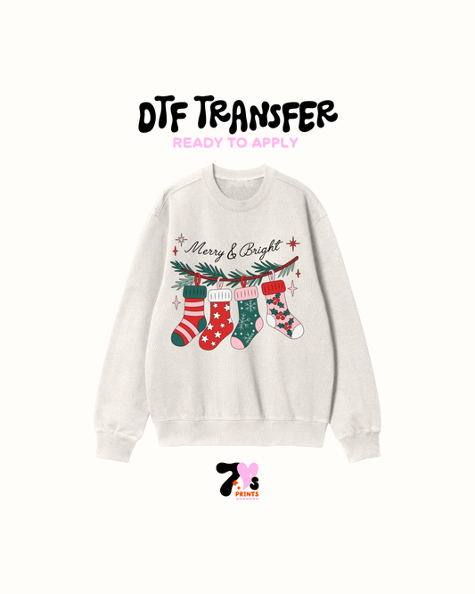 Merry and Bright - DTF Transfers