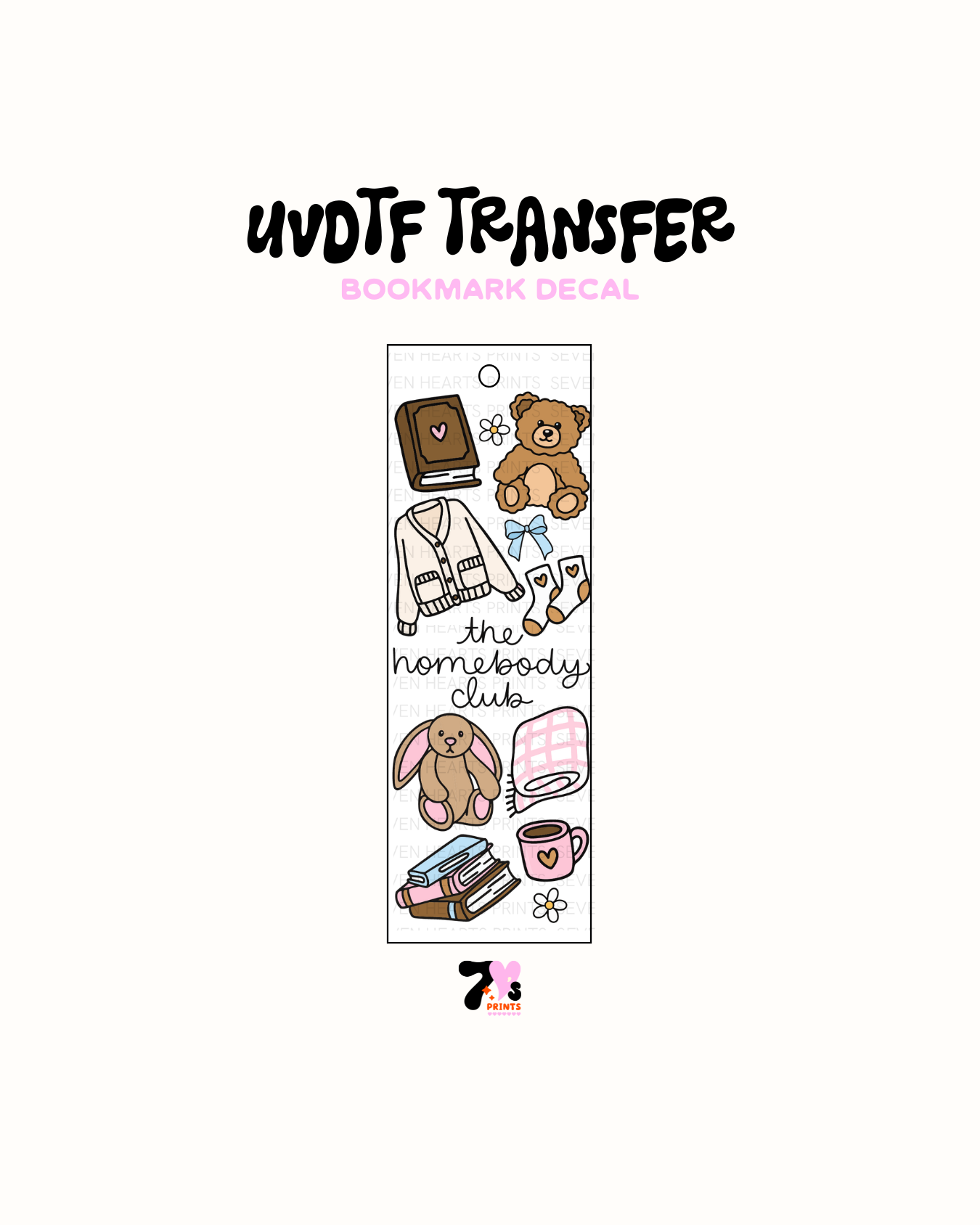 The Homebody Club - UVDTF Bookmark Decal