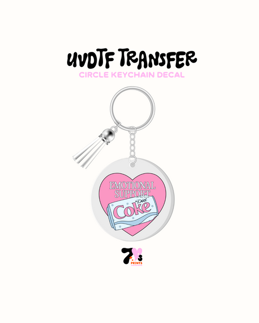 Emotional support - Round Keychain