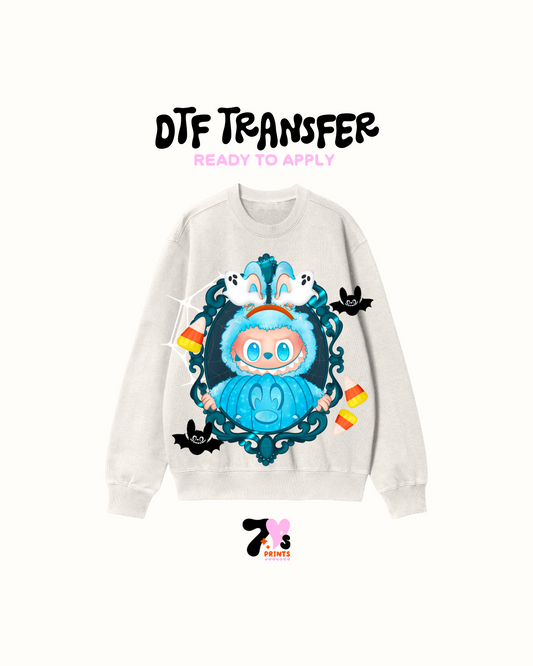 Baby blue labubuDTF Transfers