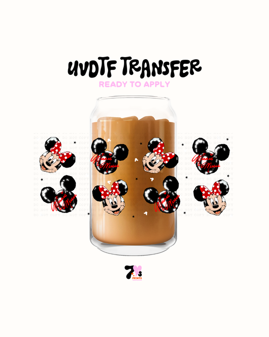 Girl Mouse Ballon - UVDTF Wrap