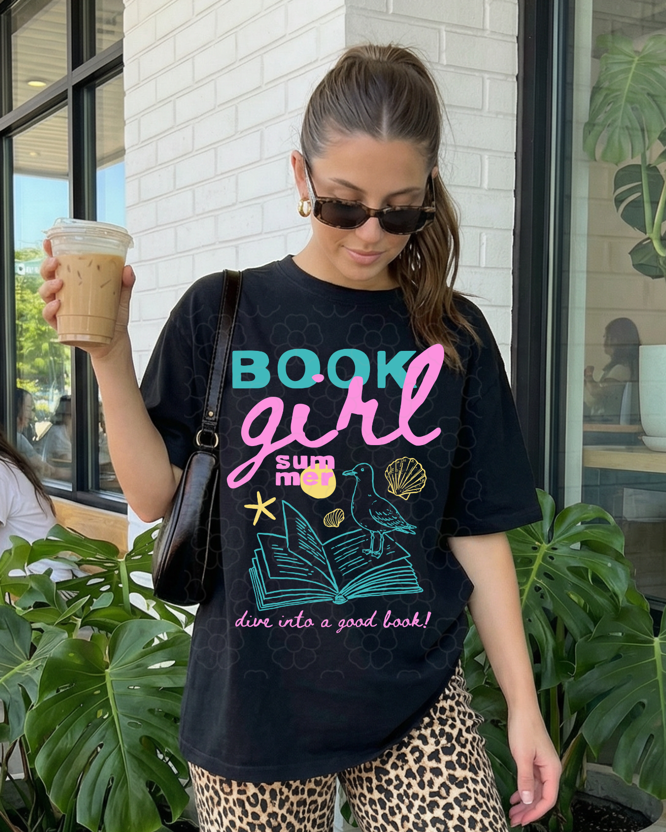 Book girl  DTF Transfers