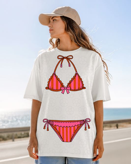 Pink swimsuit- DTF Transfers