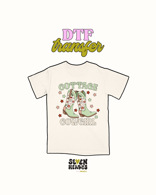 Cottage Cowgirl - DTF Transfer