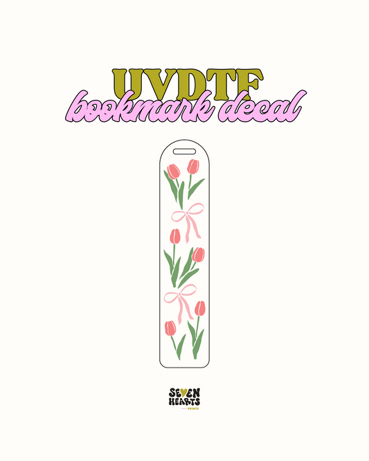 Tulips - UVDTF Bookmark Decal