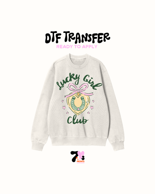 Lucky girl club - DTF Transfers