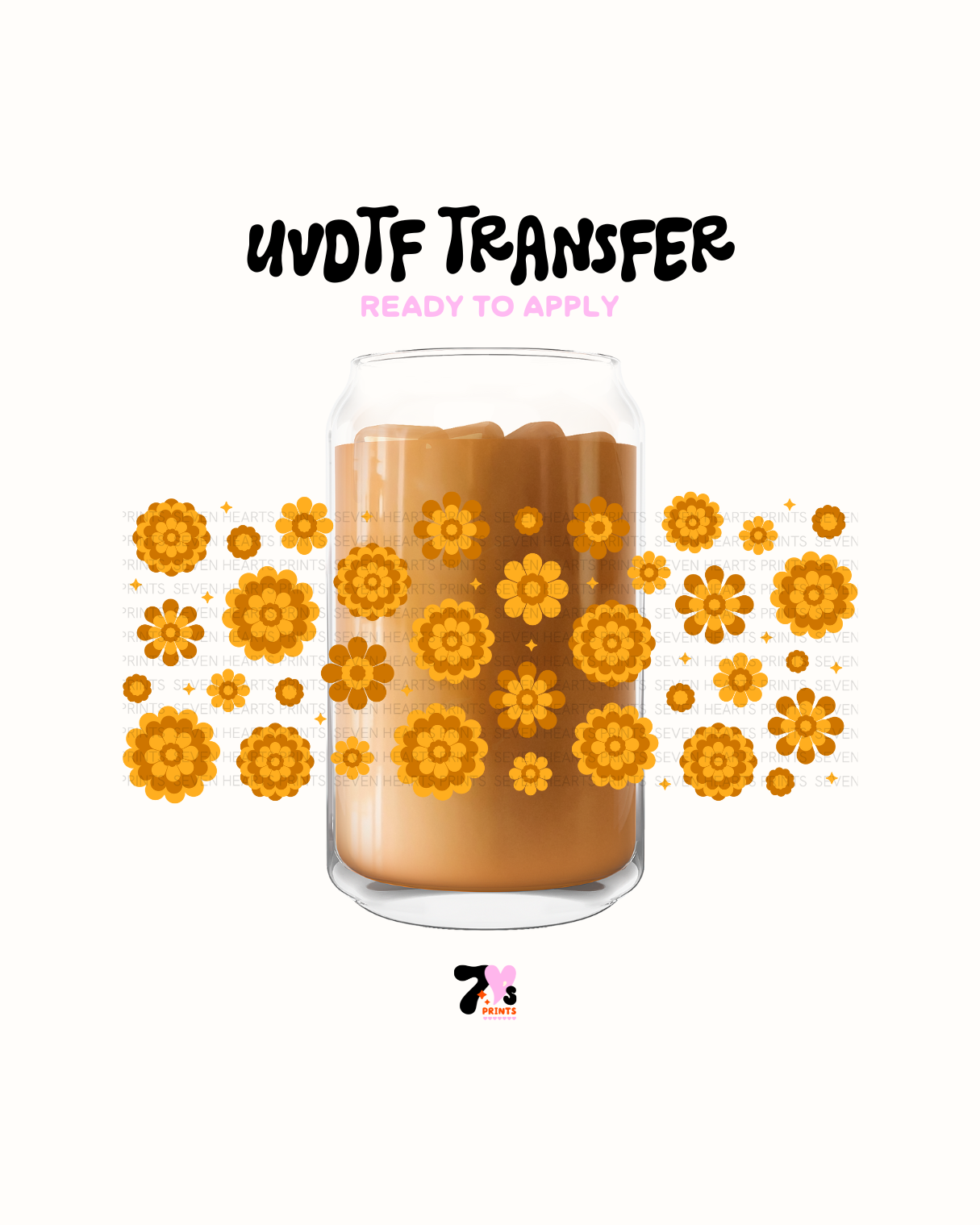 Yellow Flowers - UVDTF Wrap