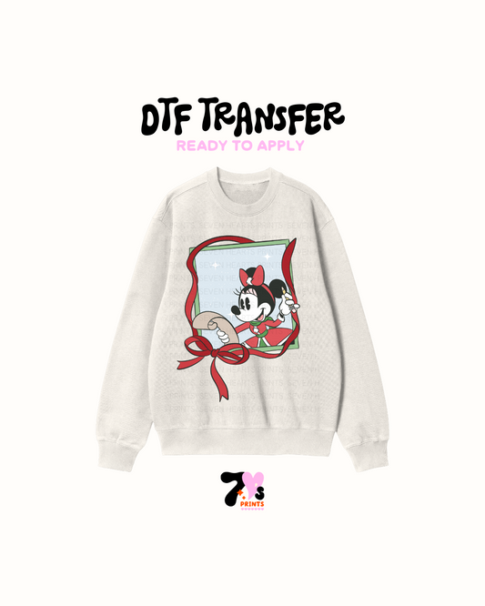Xmas mouse list - DTF Transfers