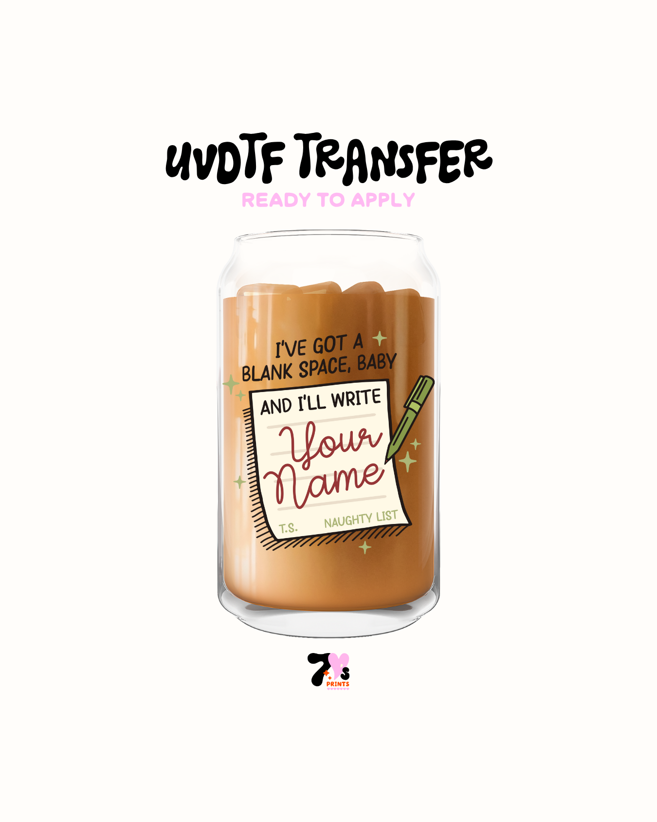 Your name - UVDTF Decal