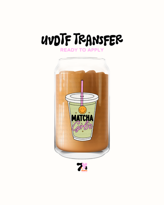 Matcha girlie - UVDTF Decal