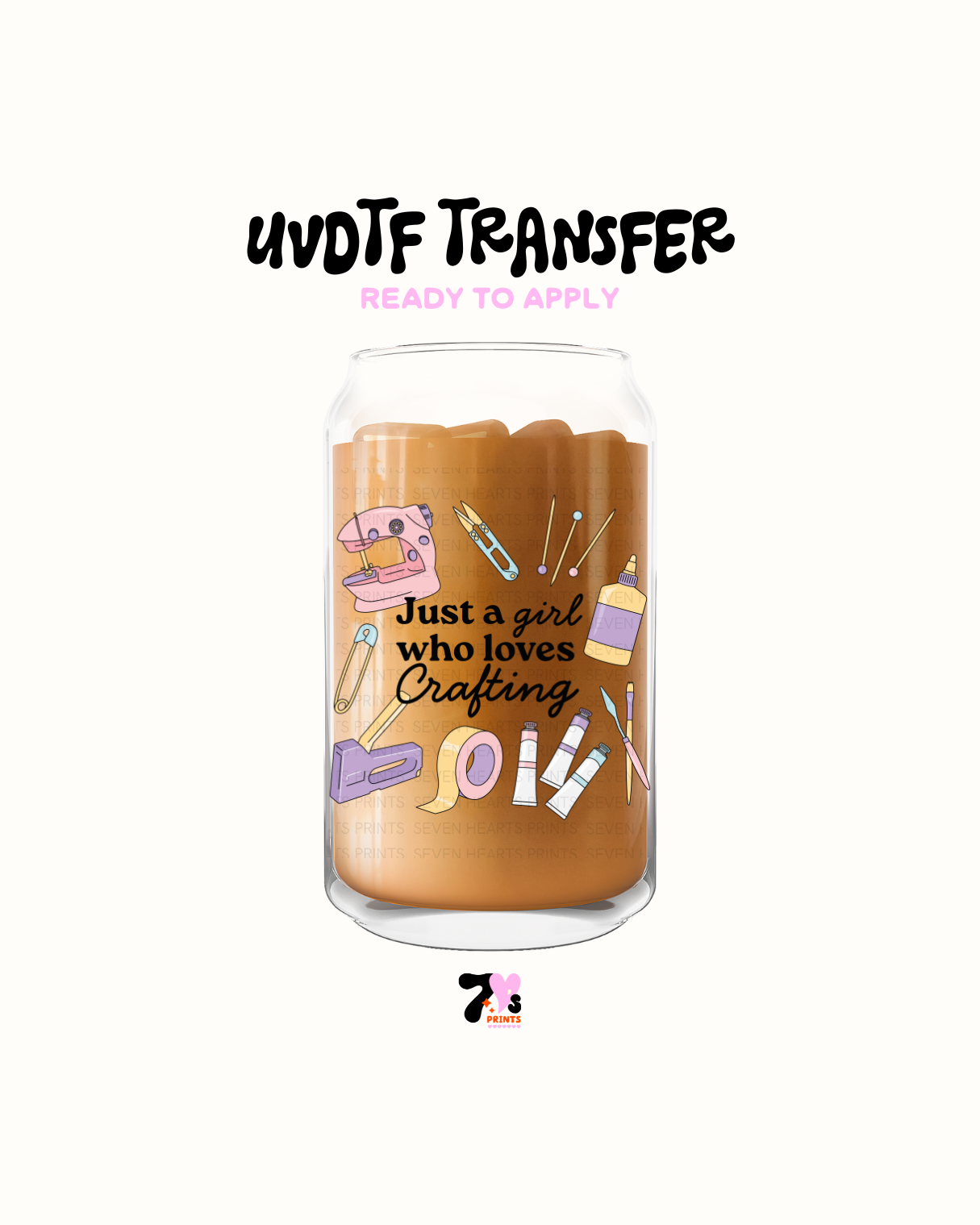 Just a girl that love crafting - UVDTF Decal