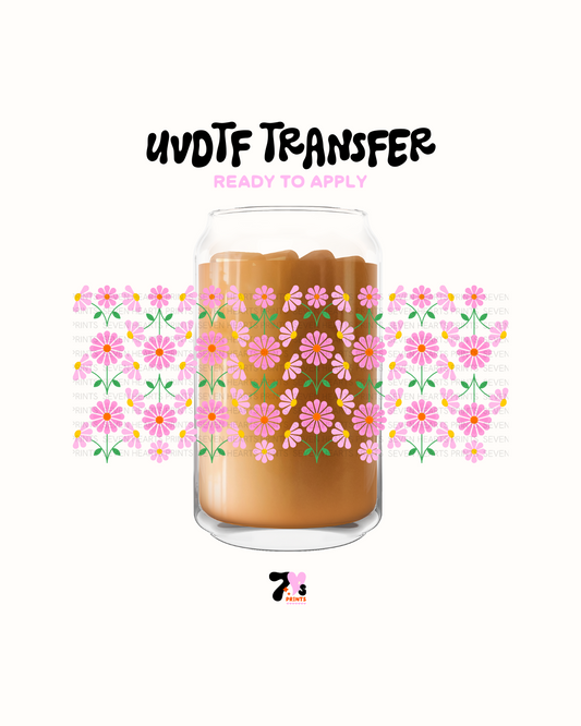Pink Flowers - UVDTF Wrap
