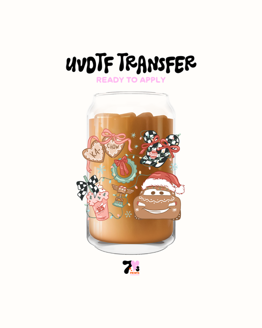 Car xmas - UVDTF Decal