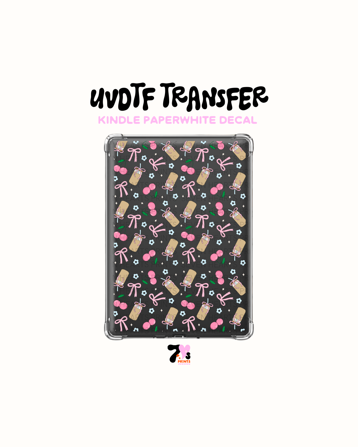 Coffee and Cherries - UVDTF Kindle Decal