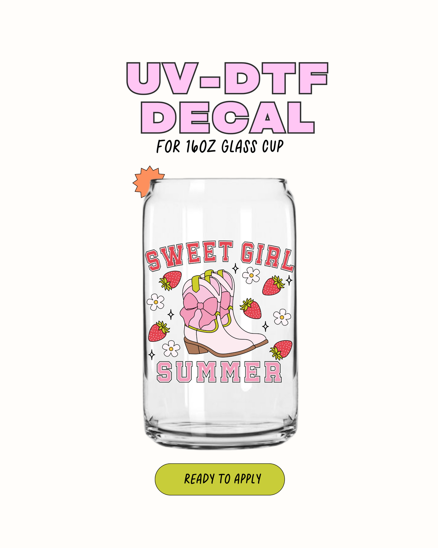 Sweet Girl Summer - UVDTF