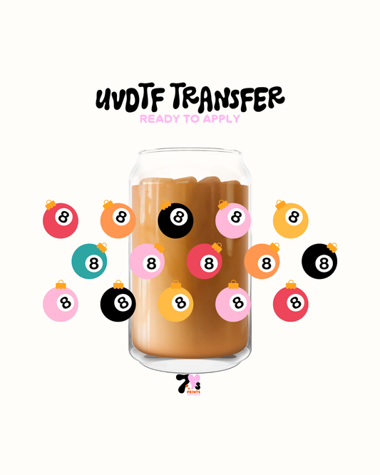 8 ball ornaments - UVDTF Wraps